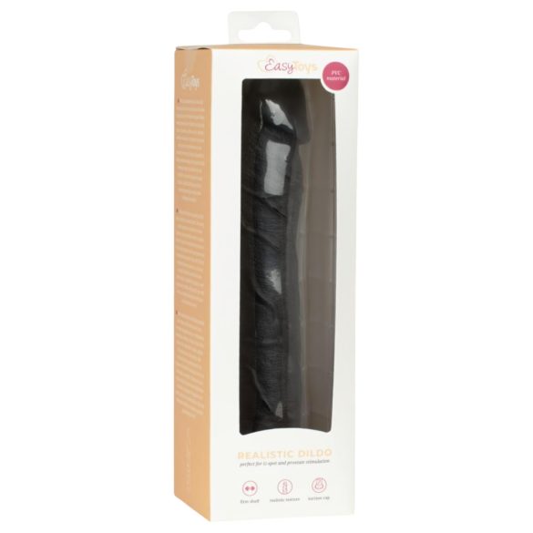 Easytoys - realistischer Dildo - 22,5 cm (schwarz)
