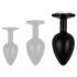 Easytoys Anal Collection - Anal Plug mit Schmuckstein - L (Schwarz)