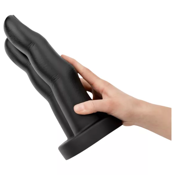 BUTTR Victory - Doppel-Finger Anal-Dildo (schwarz)