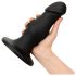 BUTTR FIM-92 - Schwarzer Saugfuß Anal-Dildo
