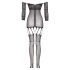 Christine - Transparenter Netz-Overall - (Schwarz) - XS-XL