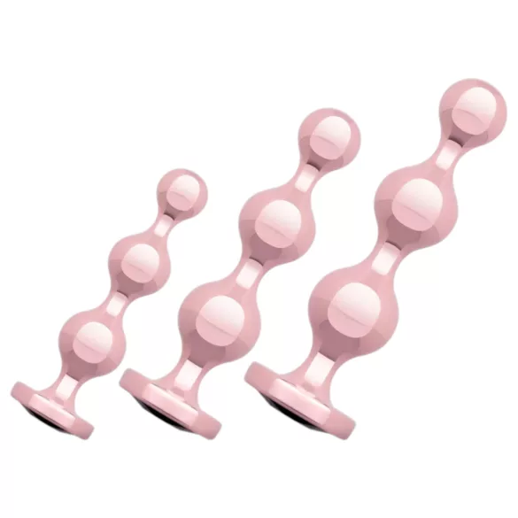Rosy Gold - Analdildo-Set (roségold)