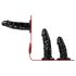 Easytoys - Strap-On Slip mit Dreifach-Dildo (Schwarz)