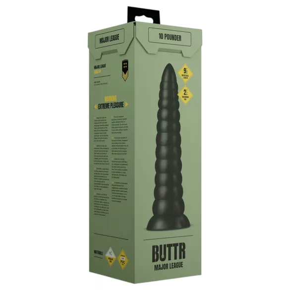 BUTTR Caterpillar - riesiger Analplug (schwarz) - 29 cm
