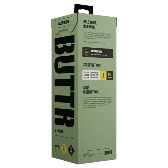 BUTTR Caterpillar - riesiger Analplug (schwarz) - 29 cm