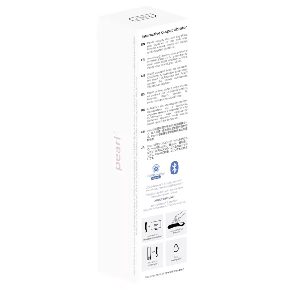 Kiiroo Pearl 3 - Interaktiver, wasserdichter G-Punkt Vibrator (Pink)