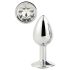 Funkelnde Liebe - Analplug (Silber)