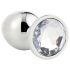 Funkelnde Liebe - Analplug (Silber)