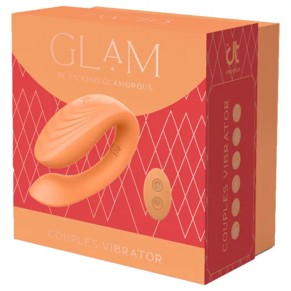 Glam - Akku-Paarvibrator mit Fernbedienung (Orange)