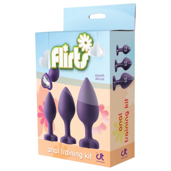 Flirts Analkit - 3-teiliges Analschulung Set - Lila