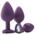 Flirts Anales Trainingskit - 3er Set Anal-Plugs - Lila