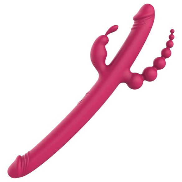 Dreamtoys Anywhere Vergnügen Vibe - Akku, 4-fach Vibrator (Pink)