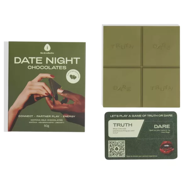 The Oh Collective Date Night Matcha - Matcha‑Erdbeer‑Schokolade für Paare (50 g)