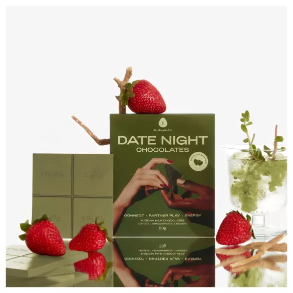 The Oh Collective Date Night Matcha - Matcha‑Erdbeer‑Schokolade für Paare (50 g)