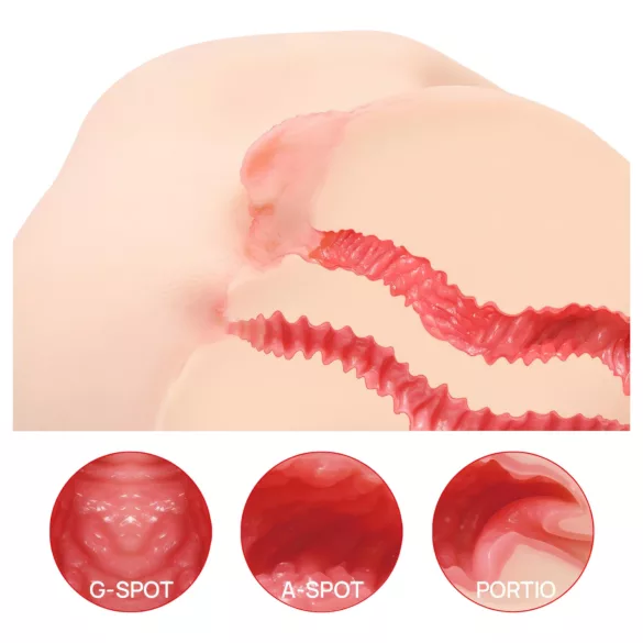 Kokos Vanilla 004 - realistische Torso-Masturbator (natur)