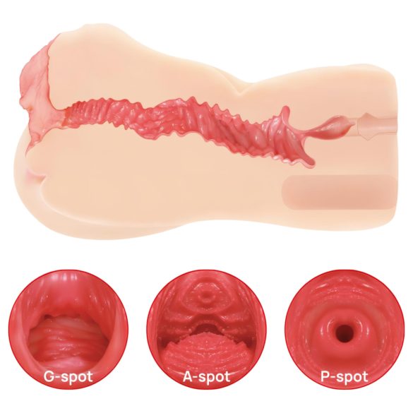 Kokos Onahole 004 - Doppel-Masturbator aus Natur-Material