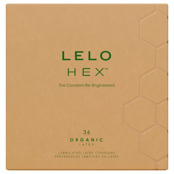 LELO Hex Organic - potenzsteigerndes Kondom (36 Stück)