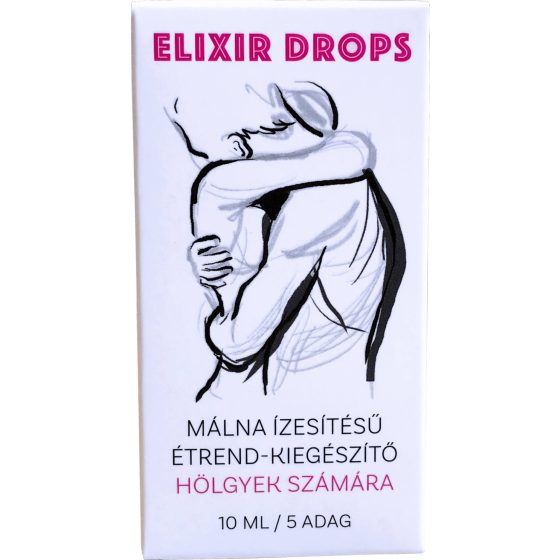 ELIXIR - pflanzliches Nahrungsergänzungsmittel Tropfen für Frauen (10ml) - Himbeere