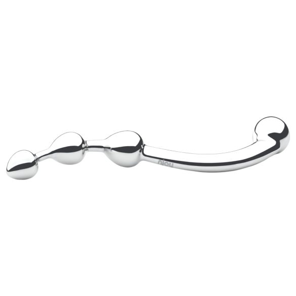 Njoy Fun Wand - Metall Anal- & G-Punkt Dildo (Silber)