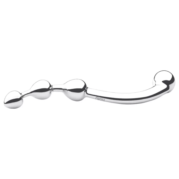 Njoy Fun Wand - Metall Anal- & G-Punkt Dildo (Silber)