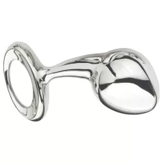 Njoy L - großer Analplug aus Metall (silber)