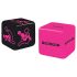 Sex-Würfel Set mit Türhänger (Schwarz-Pink)
