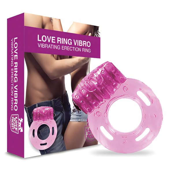 Love in der Tasche - Einweg-Vibrations-Penisring (Pink)