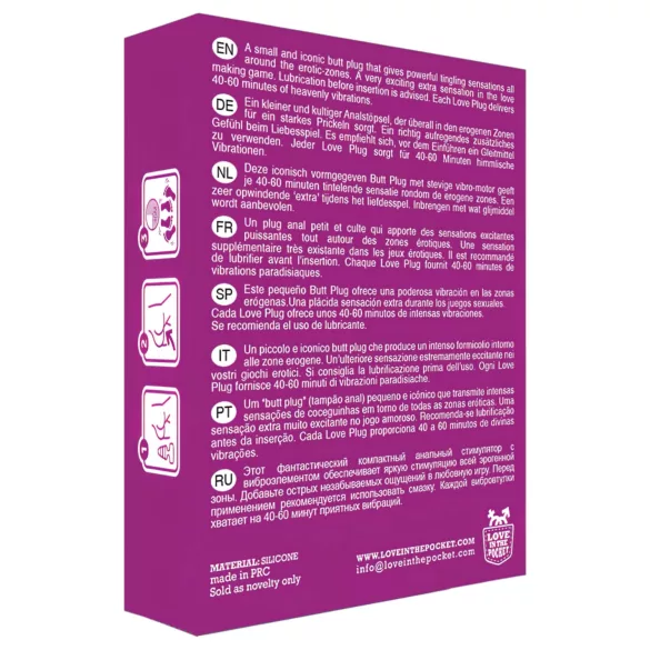 Love Plug - Mini Analvibrator (schwarz)