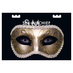 S&M - vorgeformte, glitzernde Augenmaske (Bronze)