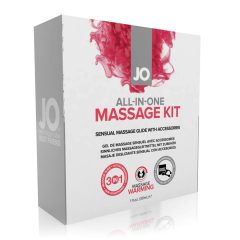   System JO All-in-one - Erwärmendes Gleitgel und Massage-Set (3 Stück)
