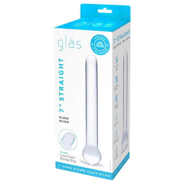 GLAS - Klassischer Glas-Dildo (transparent)