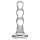 GLAS - Wellen Glas Anal-Dildo (transparent)