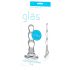 GLAS - Wellen Glas Anal-Dildo (transparent)