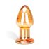 GLAS Over Easy - Glas Analplug (Gold)
