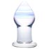 GLAS Amethyst Rain - Glas Analplug (transparent lila)