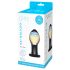 GLAS Galileo - Glas-Analplug (Schwarz-Gold)