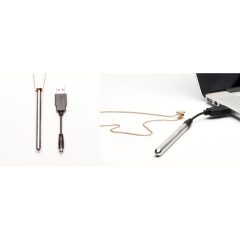 Vesper - Luxus-Vibrator-Halskette (Roségold)