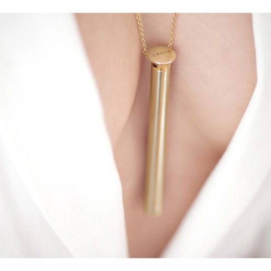 Vesper - Luxus-Vibrator-Halskette (Gold)