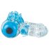Screaming Color Pop - Vibrations-Penisring (transparent-blau)