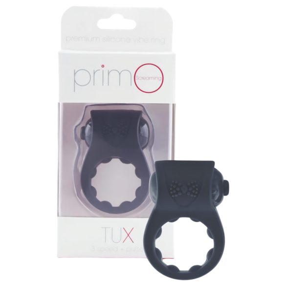 Screaming PrimO Tux - wasserdichter vibrierender Penisring (schwarz)