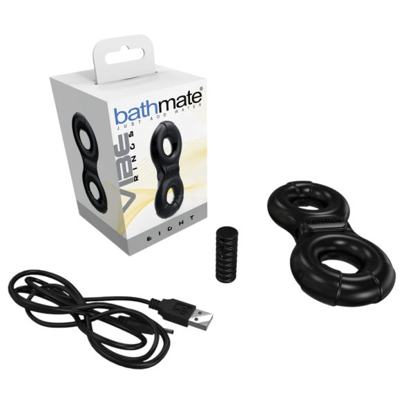 Bathmate Vibe Ring Acht - Akku-vibratorischer Penisring (schwarz)