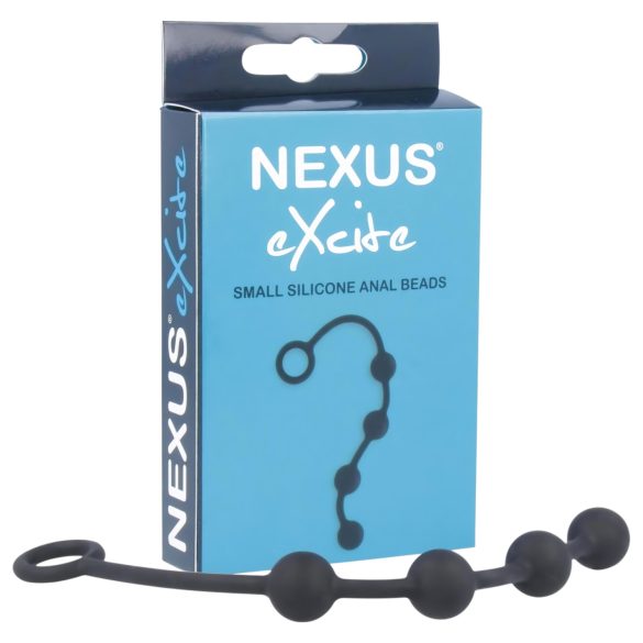 Nexus Excite - 4-fach Analperlen-Dildo - Schwarz (klein)