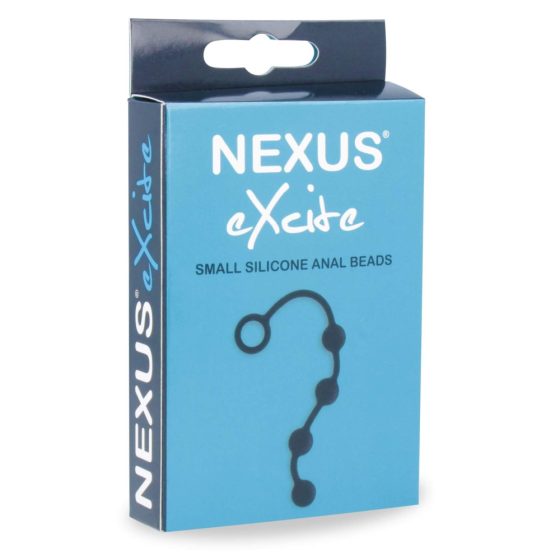 Nexus Excite - kleine Analkette (4 Perlen) - Schwarz