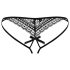 Obsessive Picantina - Doppelriemen Damen-Slip (schwarz)