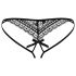 Obsessive Picantina - Doppelriemen Damen-Slip (schwarz)