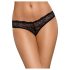 Obsessive Frivolla - pikante schwarze Damen-Spitzenpanty