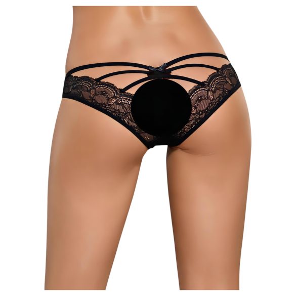 Obsessive Frivolla - pikante schwarze Damen-Spitzenpanty