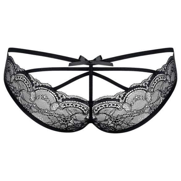 Obsessive Frivolla - pikante schwarze Damen-Spitzenpanty