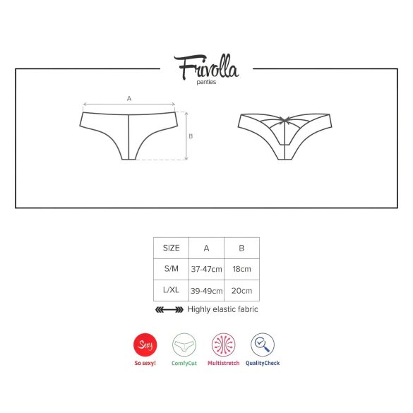 Obsessive Frivolla - pikante schwarze Damen-Spitzenpanty