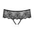 Obsessive Merossa - Glamouröse, Offene Damen-String - Schwarz